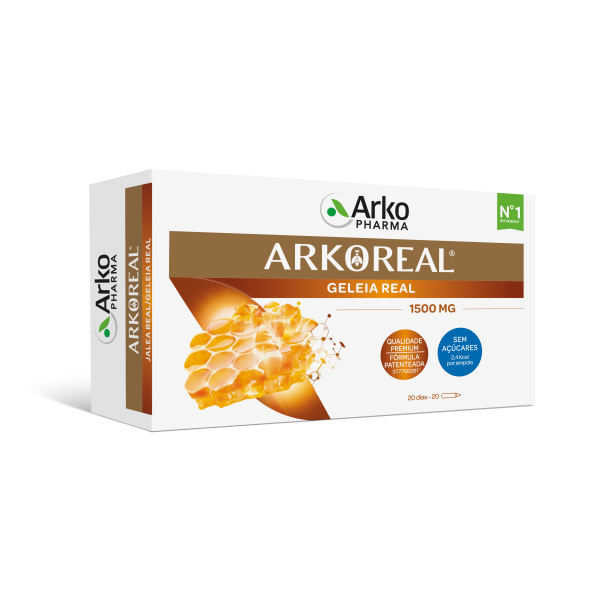 Arkoreal Geleia Real 1500mg sem Açúcar x20